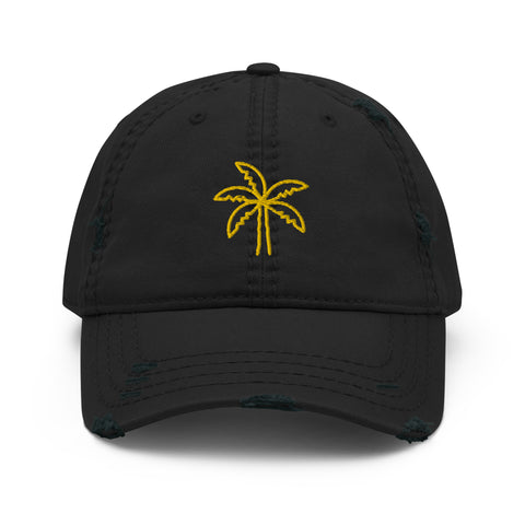 Palm Tree Distressed Dad Hat