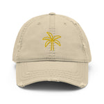 Palm Tree Distressed Dad Hat